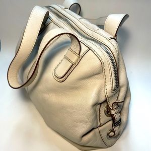 Michael Kors off white leather satchel